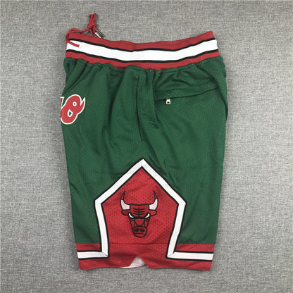 Men's Chicago Bulls Green 2008-09 Hardwood Classics Authentic Basketball Shorts1
