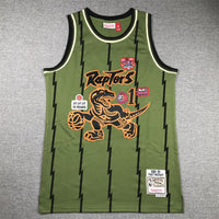 Tracy McGrady Toronto Raptors Army Green Jersey