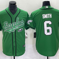 Men's Philadelphia Eagles DeVonta Smith #6 Kelly Green Game Jersey1 Joint Edition