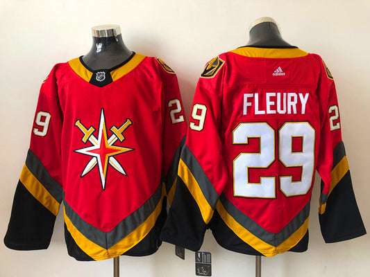 Men's Vegas Golden Knights Marc-Andre Fleury #29 Red Breakaway Player Jersey1