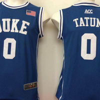 Men's Duke Blue Devils Jayson Tatum #0 Blue Player Jersey