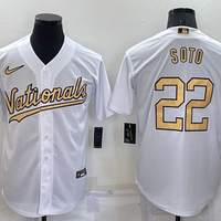 Men's Washington Nationals Juan Soto #22 White Stitched Jersey1