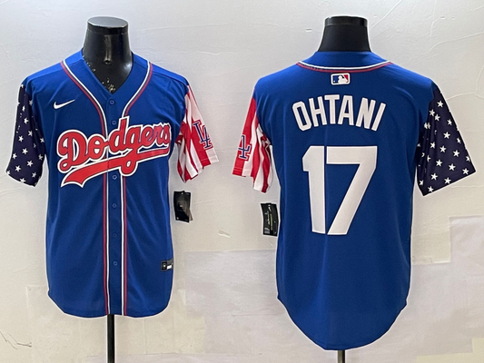 Men's Los Angeles Dodgers Shohei Ohtani Royal Player Jersey1