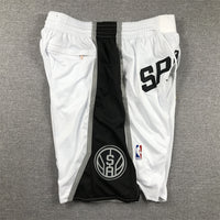 Men's San Antonio Spurs White Pocket Shorts1