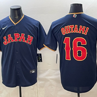 Men's Japan Baseball Shohei Ohtani #16 Navy 2026 World Baseball Classic Stadium Jersey
