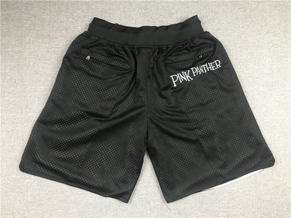 Men's Miami Heat Pink Panther Black Basketball Shorts1