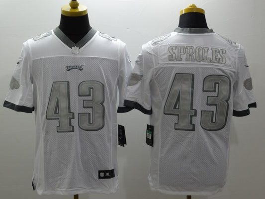 Men's Philadelphia Eagles Darren Sproles #43 White Game Jersey1