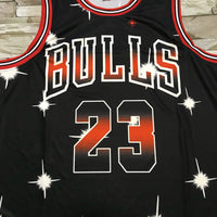Men's Chicago Bulls Michael Jordan #23 Black Classics Swingman Jersey1