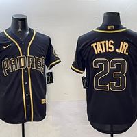 Men's San Diego Padres Fernando Tatis Jr. #23 Black Player Stitched Jersey1