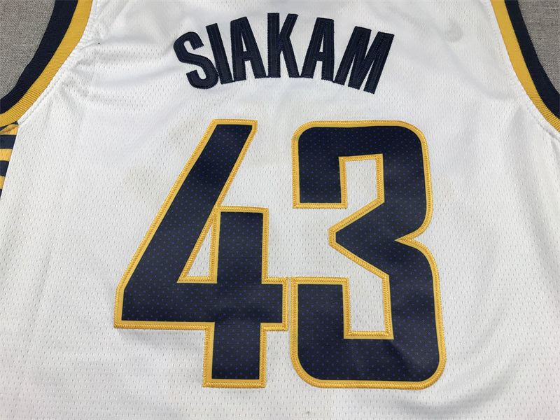 Men's Indiana Pacers Pascal Siakam #43 White Swingman Jersey1 - Association Edition