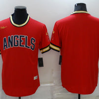 Men's Los Angeles Angels Red Replica Team Blank Jersey1