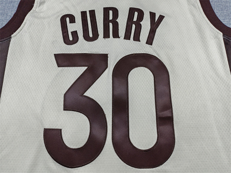 Men's Golden State Warriors Stephen Curry #30 Tan 2025/26 Swingman Jersey - City Edition
