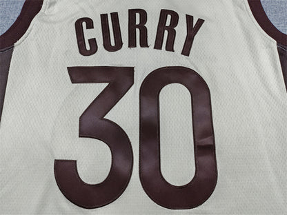 Men's Golden State Warriors Stephen Curry #30 Tan 2025/26 Swingman Jersey - City Edition
