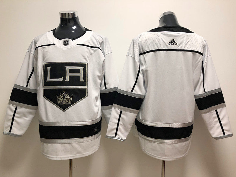 Men's Los Angeles Kings White Breakaway Away Blank Jersey1