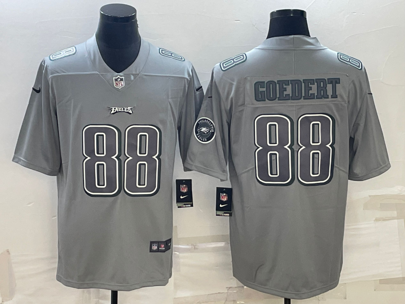 Men's Philadelphia Eagles Dallas Goedert #88 Gray Atmosphere Fashion Game Jersey1
