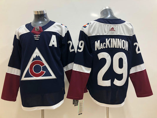 Men's Colorado Avalanche Nathan MacKinnon #29 Navy Alternate Primegreen Authentic Pro Player Jersey1