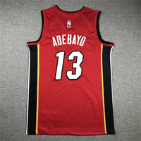 Men's Miami Heat Bam Adebayo #13 Red 2022/23 Swingman Jersey1 - Statement Edition