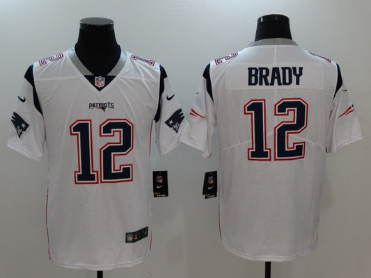 Men's Tom Brady #12 New England Patriots Jersey1 White