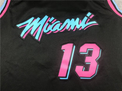 Men's Miami Heat Bam Adebayo #13 Black Swingman Player Jersey1