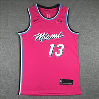Men's Miami Heat Bam Adebayo #13 Pink Swingman Player Jersey1