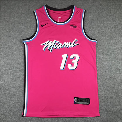 Men's Miami Heat Bam Adebayo #13 Pink Swingman Player Jersey1