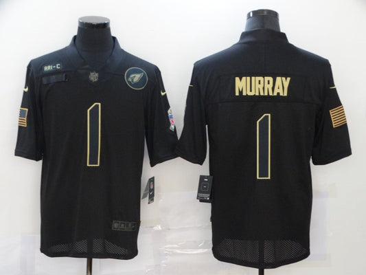 Men's Arizona Cardinals Kyler Murray #1 Black Game Player Jersey1