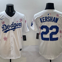 Men's Los Angeles Dodgers Clayton Kershaw #22 White Game Player Jersey