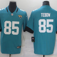 Men's Jacksonville Jaguars Tim Tebow #85 Teal Game Jersey1
