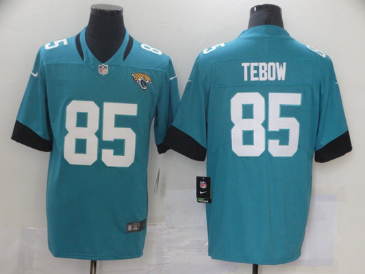 Men's Jacksonville Jaguars Tim Tebow #85 Teal Game Jersey1