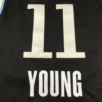 Men's Atlanta Hawks Trae Young #11 Black 2023/24 Swingman Jersey1 - City Edition