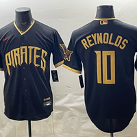 Men's Pittsburgh Pirates Bryan Reynolds #10 Black 2026 City Connect Stadium Jersey
