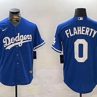 Men's Los Angeles Dodgers Jack Flaherty #0 Royal Alternate Replica Player Jersey1