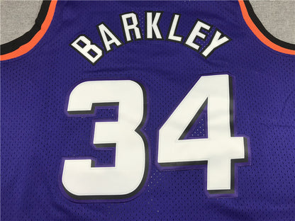 Men's Phoenix Suns Charles Barkley #34 Purple 1992-93 Swingman Jersey1