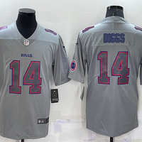 Men's Buffalo Bills Stefon Diggs #14 Gray Atmosphere Fashion Game Jersey1