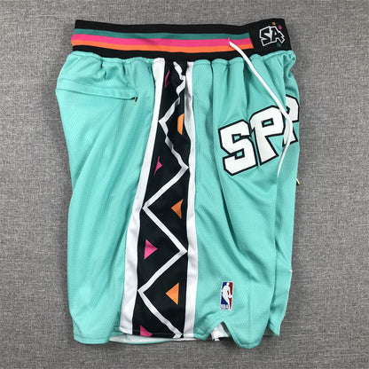 Men's San Antonio Spurs Green City Edition Pocket Shorts1