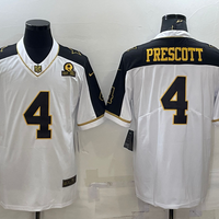Men's Dallas Cowboys Dak Prescott #4 White Player Jersey1