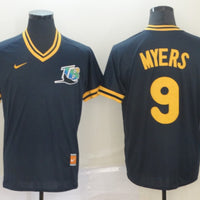 Men's Tampa Bay Rays Wil Myers #9 Navy Replica Baseball Jersey1