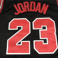 Men's Chicago Bulls Michael Jordan #23 Black 1997-98 Authentic Player Jersey1