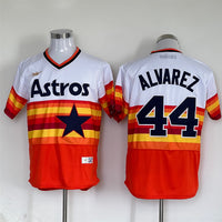 Men's Houston Astros Yordan Alvarez #44 White Home Cooperstown Collection Player Jersey1