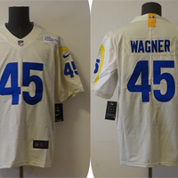 Men's Los Angeles Rams Bobby Wagner #45 Beige Game Jersey1