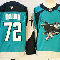 Men's San Jose Sharks William Eklund #72 Fanatics Teal Premium Player Jersey