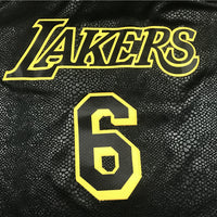 Men's Los Angeles Lakers LeBron James #6 NBA Black Jersey1