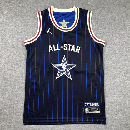 Men's Milwaukee Bucks Giannis Antetokounmpo #34 Navy 2024 NBA All-Star Game Swingman Jersey1
