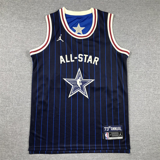 Men's Milwaukee Bucks Giannis Antetokounmpo #34 Navy 2024 NBA All-Star Game Swingman Jersey1