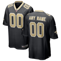New Orleans Saints Black Custom Jersey