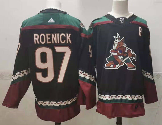 Men's Arizona Coyotes Jeremy Roenick #97 Black Home Breakaway Jersey1
