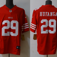 Men's San Francisco 49ers Talanoa Hufanga #29 Red Game Player Jersey