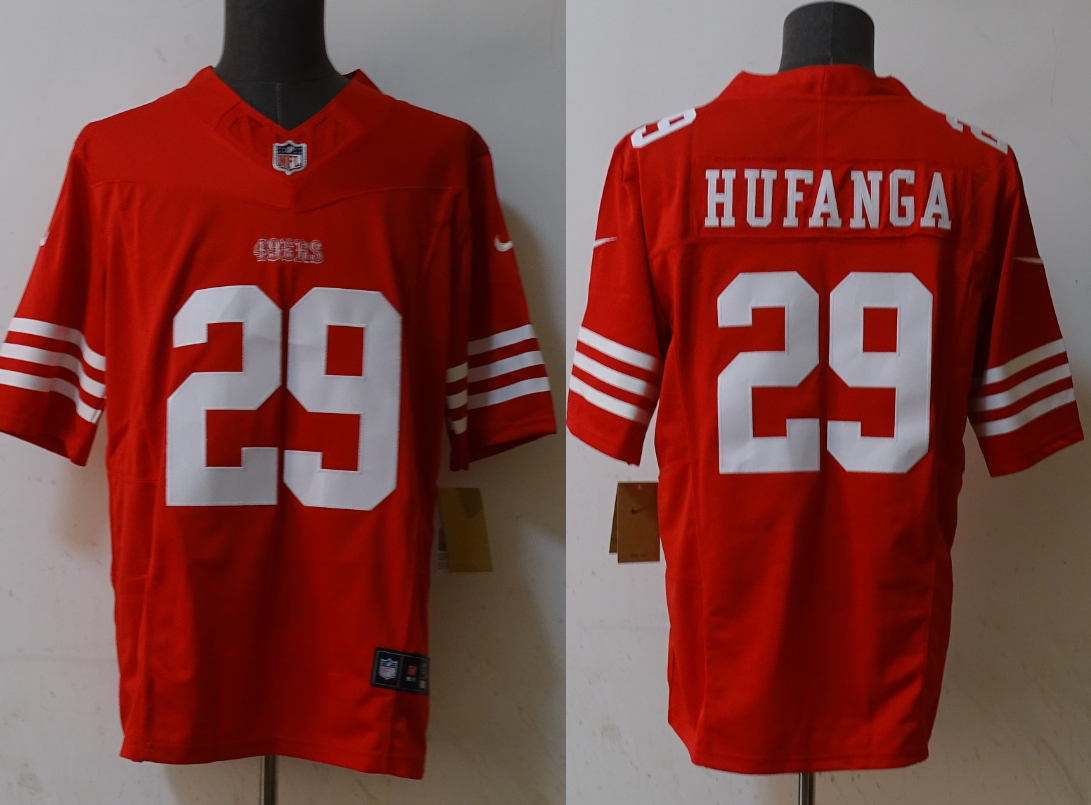 Men's San Francisco 49ers Talanoa Hufanga #29 Red Game Player Jersey