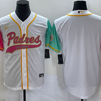 Men's San Diego Padres White City Connect Replica Blank Jersey1 Joint Edition