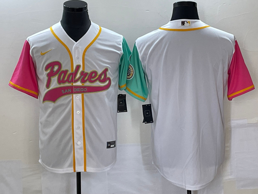 Men's San Diego Padres White City Connect Replica Blank Jersey1 Joint Edition